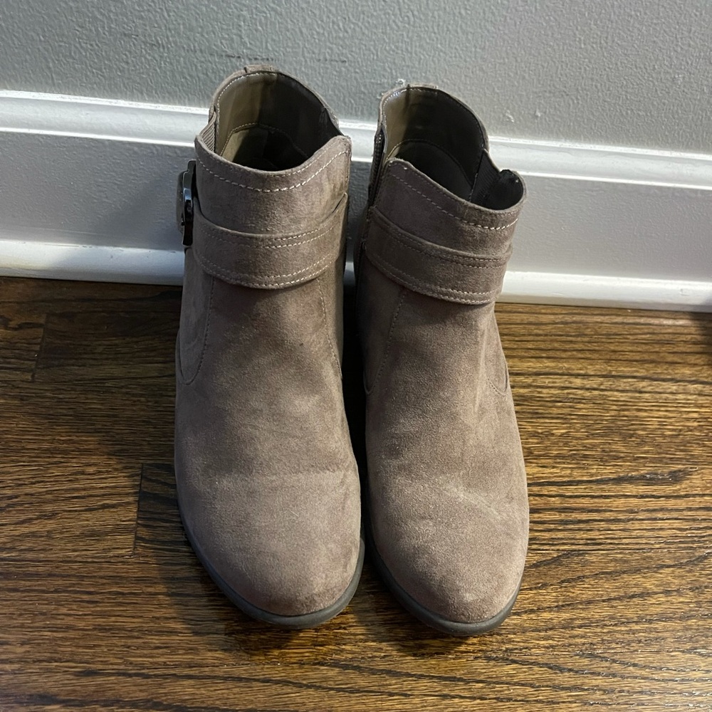Brown booties size 9.5